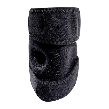 Support Premium Knee Wrap & Strap (Adjustable) - Neoprene