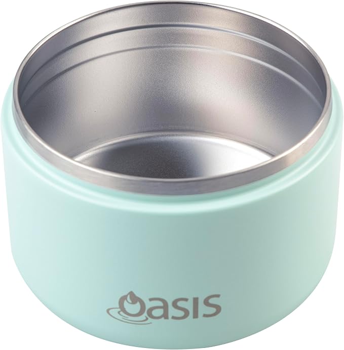 Oasis Stainless Steel Double Wall Insulated Food Flask with Quick Release Lid 300 ml - Mint