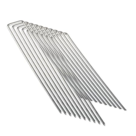 Weed Mat Pins Galvanised Steel 20pk 150mm x 3mm