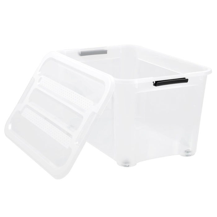 Boxsweden Stow Storage Container 90L With Wheels 66X48.5X39Cm