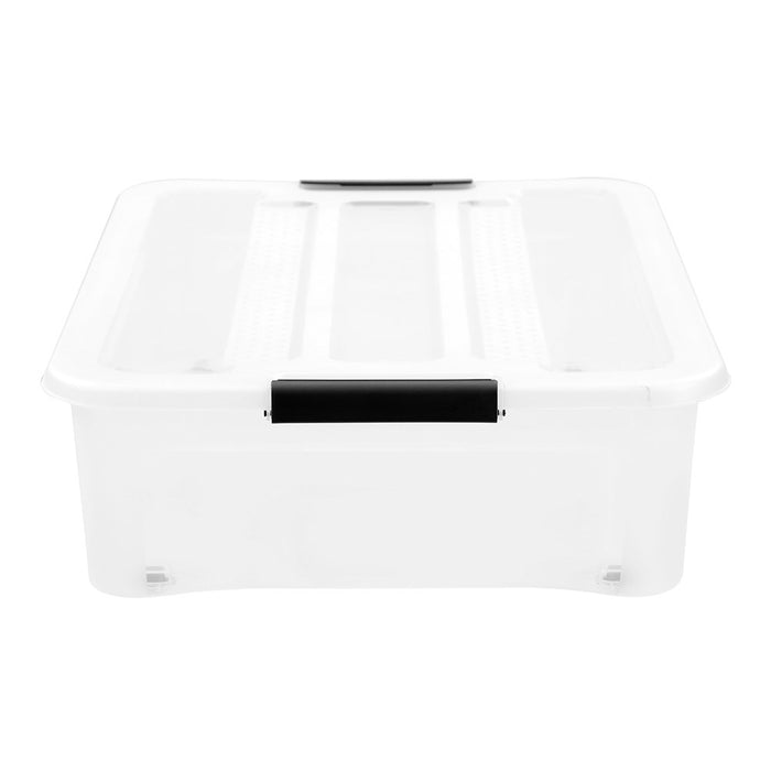 Boxsweden Stow Underbed Storage Container 40L With Wheels 66X48.5X18Cm