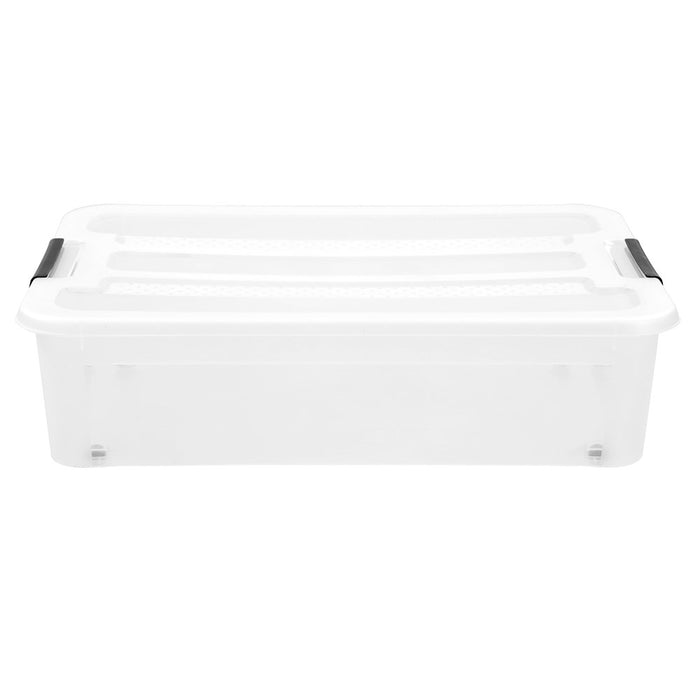 Boxsweden Stow Underbed Storage Container 40L With Wheels 66X48.5X18Cm