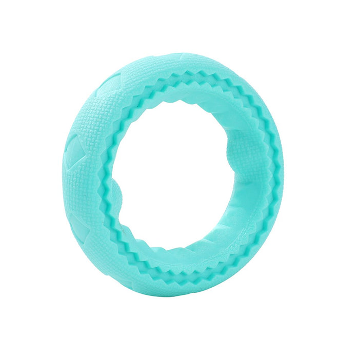 Paws & Claws BARK & BOUNCE TPR DOG BALL 2PK BALL 6.5CM RING 10.5CM