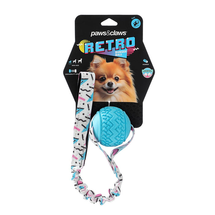 Paws & Claws RETRO BUNGEE BALL PRINTED TUGGER 41X7X7CM