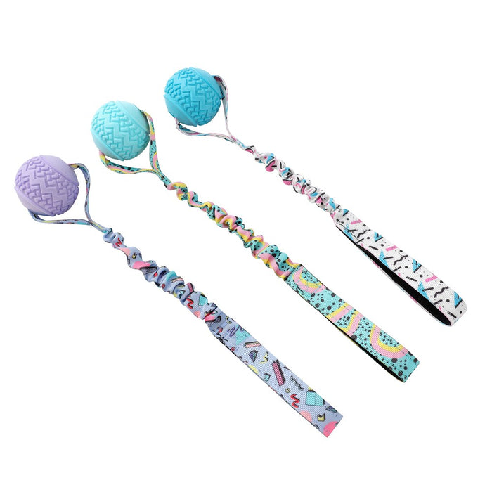 Paws & Claws RETRO BUNGEE BALL PRINTED TUGGER 41X7X7CM
