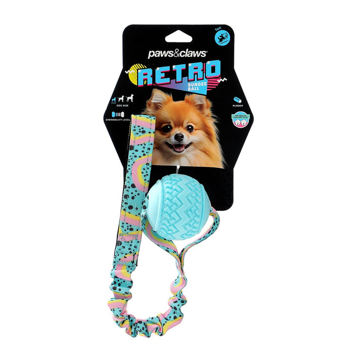 Paws & Claws RETRO BUNGEE BALL PRINTED TUGGER 41X7X7CM