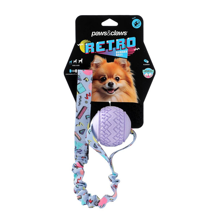 Paws & Claws RETRO BUNGEE BALL PRINTED TUGGER 41X7X7CM