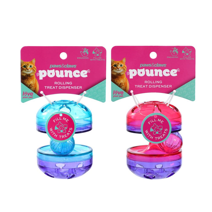 Paws & Claws POUNCE CAT TREAT ROLLER 8X9X8CM