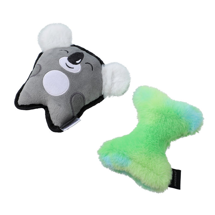 Paws & Claws MINI MATES TINY TUFF & BONE PLUSH 2PK