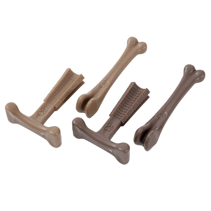 Paws & Claws BOOBONE SML TBONE & BONE 2PK CHICKEN & BEEF FLAVOUR 10X8.5X3.5CM/14.5X3.5X3.5CM