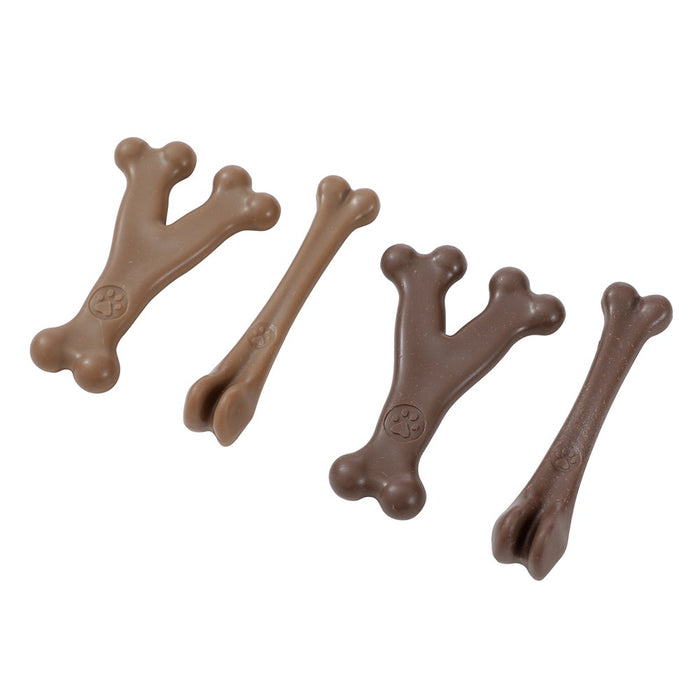 Paws & Claws BOOBONE WISHBONE & BONE 2PK SML CHICKEN & BEEF FLAVOUR 14.5X3.5X3.5CM/13X8.5X2CM