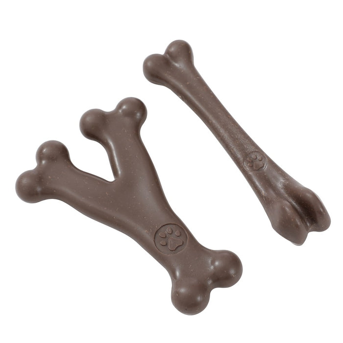Paws & Claws BOOBONE WISHBONE & BONE 2PK SML CHICKEN & BEEF FLAVOUR 14.5X3.5X3.5CM/13X8.5X2CM