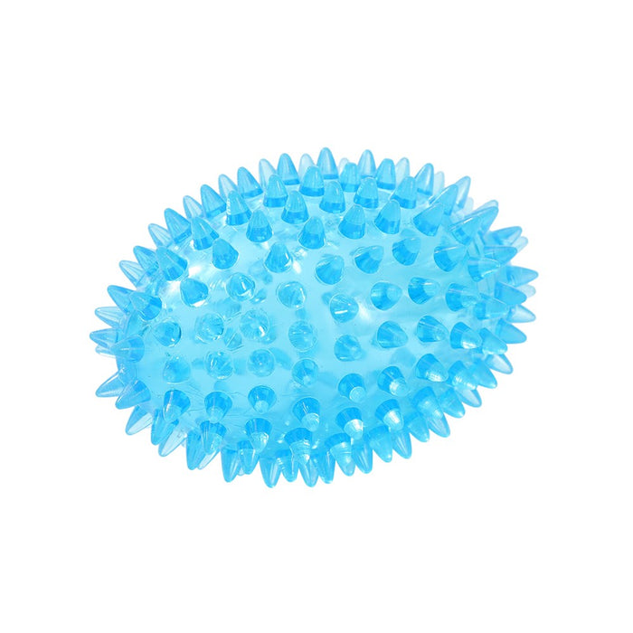 Paws & Claws SPIKEY TPR TOYS MULTI PACK 5PC BONE 11.5X7.3CM, RING 11X3.3CM FOOTY 8.6X5.6CM, BALL 4.7CM