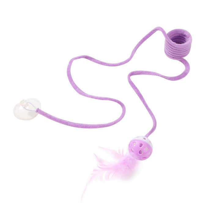 Paws & Claws POUNCE SPRINGING CAT TOY W/ SUCTION 95X4.5X4.5CM