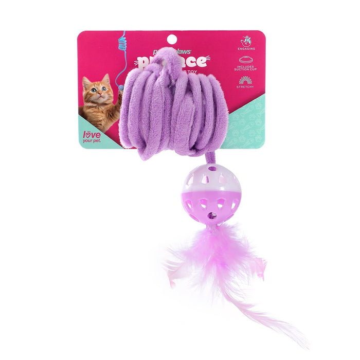 Paws & Claws POUNCE SPRINGING CAT TOY W/ SUCTION 95X4.5X4.5CM