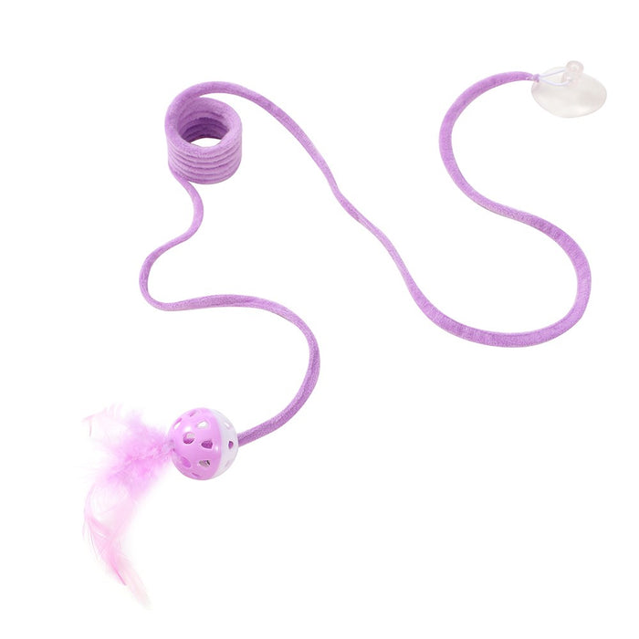 Paws & Claws POUNCE SPRINGING CAT TOY W/ SUCTION 95X4.5X4.5CM