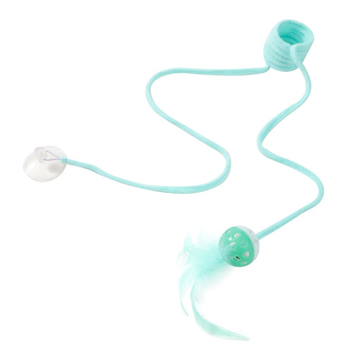 Paws & Claws POUNCE SPRINGING CAT TOY W/ SUCTION 95X4.5X4.5CM