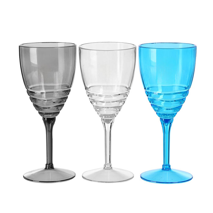 Lemon & Lime WAVE DECO WINE GOBLET 400ML