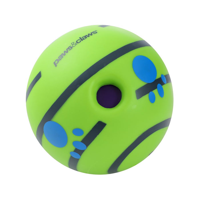 Paws & Claws WOBBLE & GIGGLE DOG BALL 14CM