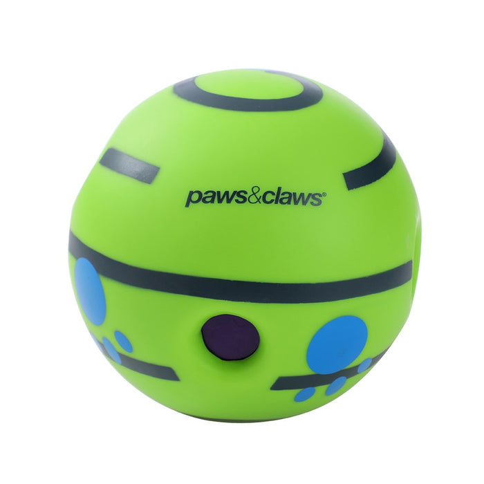 Paws & Claws WOBBLE & GIGGLE DOG BALL 14CM