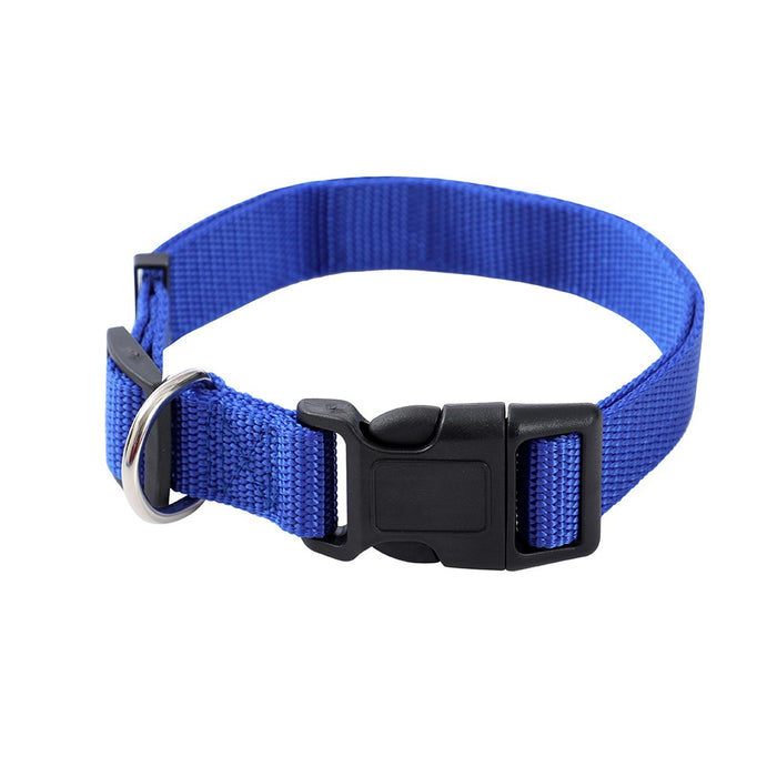 Paws & Claws ESSENTIALS COLLAR & LEAD SET COLS LGE 39 - 69CM LEAD 120X2.5CM BLK/RED/BLUE