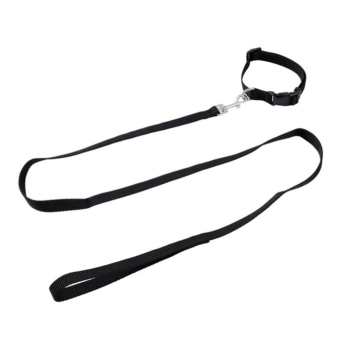 Paws & Claws ESSENTIALS COLLAR & LEAD SET COLS SML 24 - 39CM LEAD 120X1.5CM BLK/RED/BLUE