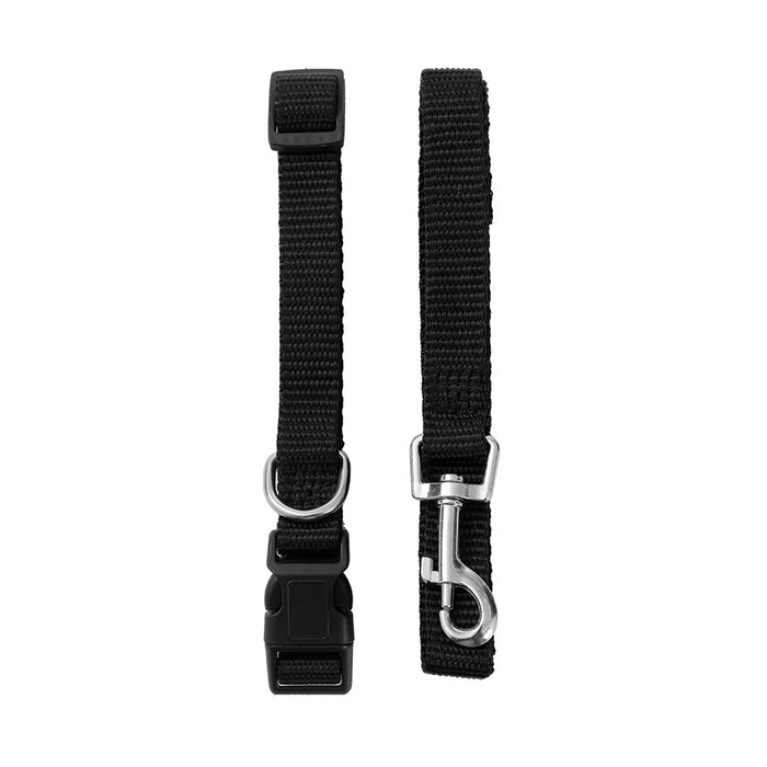 Paws & Claws ESSENTIALS COLLAR & LEAD SET COLS SML 24 - 39CM LEAD 120X1.5CM BLK/RED/BLUE