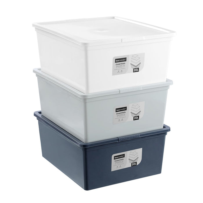 Boxsweden Essentials Stackable Tub 20L 39.5X34X16.5Cm