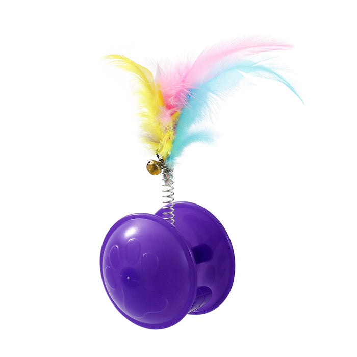 Paws & Claws POUNCE CRAZY ROLLING CAT TOY 10X4CM