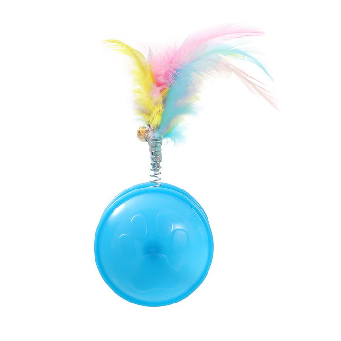 Paws & Claws POUNCE CRAZY ROLLING CAT TOY 10X4CM