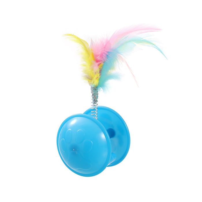 Paws & Claws POUNCE CRAZY ROLLING CAT TOY 10X4CM