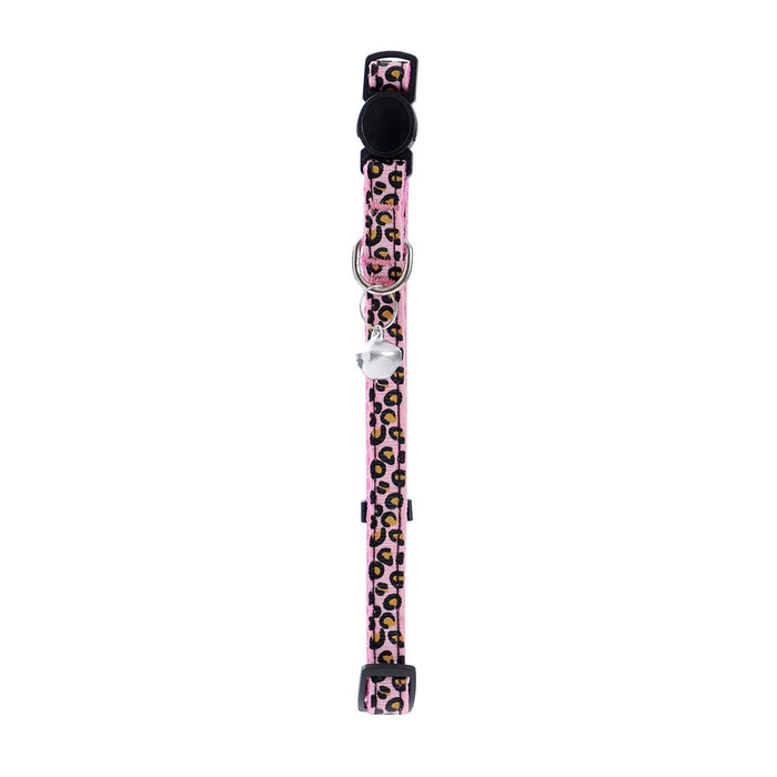 Paws & Claws POUNCE BREAKAWAY CAT COLLAR CHEETAH PATTERN W/ BELL 25-45CM