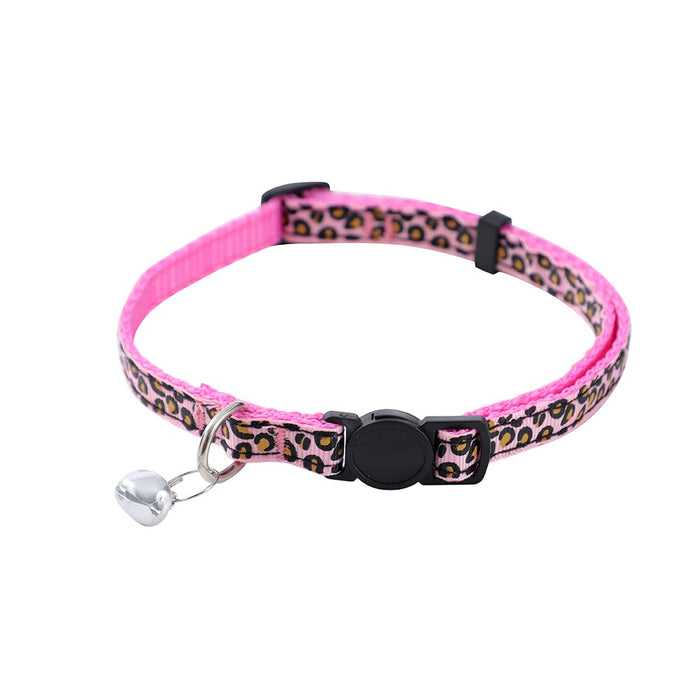 Paws & Claws POUNCE BREAKAWAY CAT COLLAR CHEETAH PATTERN W/ BELL 25-45CM