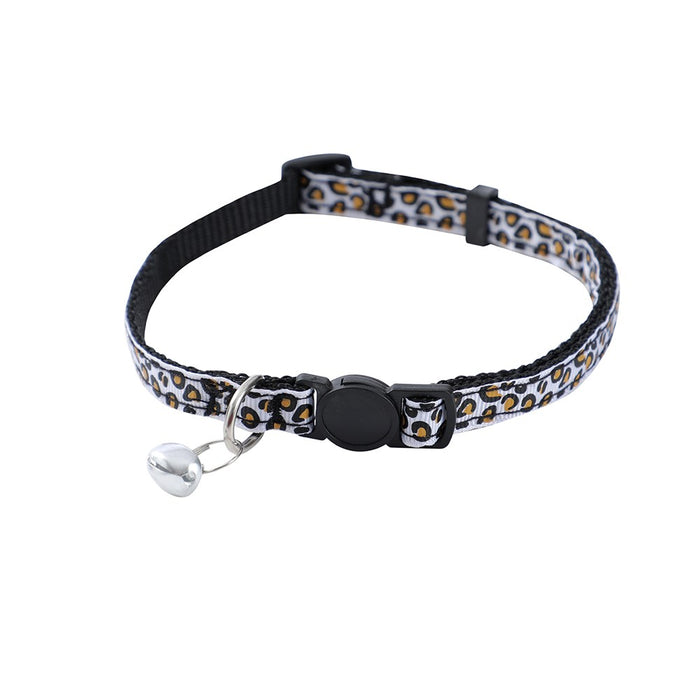 Paws & Claws POUNCE BREAKAWAY CAT COLLAR CHEETAH PATTERN W/ BELL 25-45CM