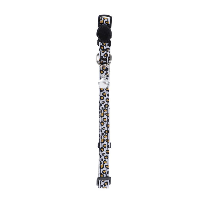 Paws & Claws POUNCE BREAKAWAY CAT COLLAR CHEETAH PATTERN W/ BELL 25-45CM