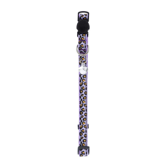 Paws & Claws POUNCE BREAKAWAY CAT COLLAR CHEETAH PATTERN W/ BELL 25-45CM