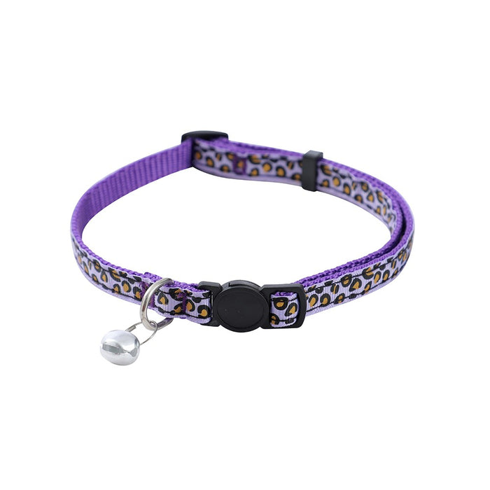 Paws & Claws POUNCE BREAKAWAY CAT COLLAR CHEETAH PATTERN W/ BELL 25-45CM
