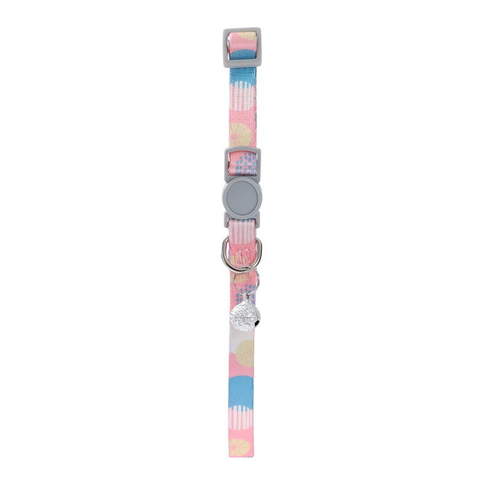 Paws & Claws POUNCE BREAKAWAY CAT COLLAR W/ BELL PRINTED 21-35X1CM COLS