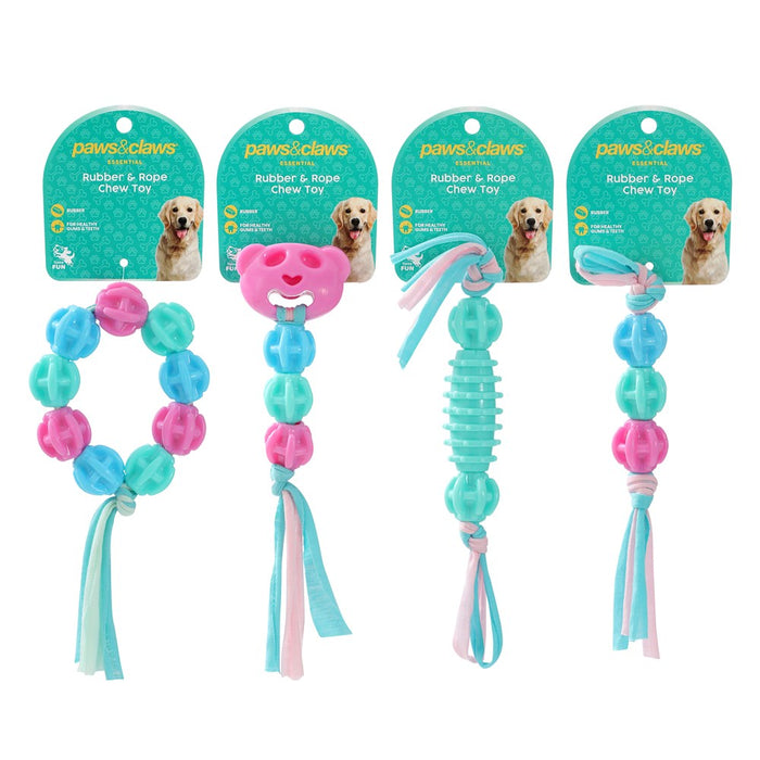 Paws & Claws PUPPY TPR & TSHIRT ROPE TOYS