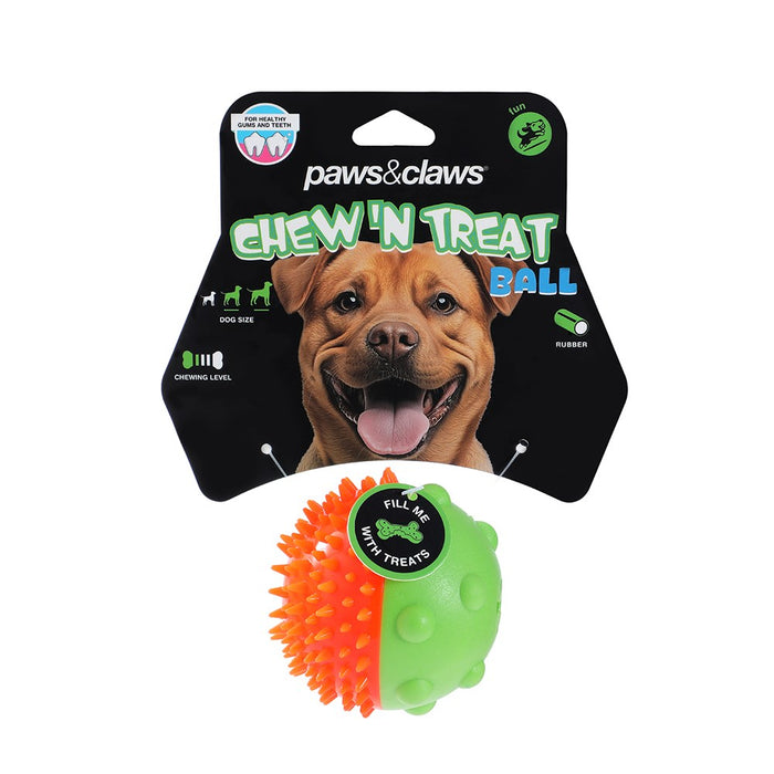 Paws & Claws CHEW N TREAT PET DENTAL TREAT BALL8.5CM