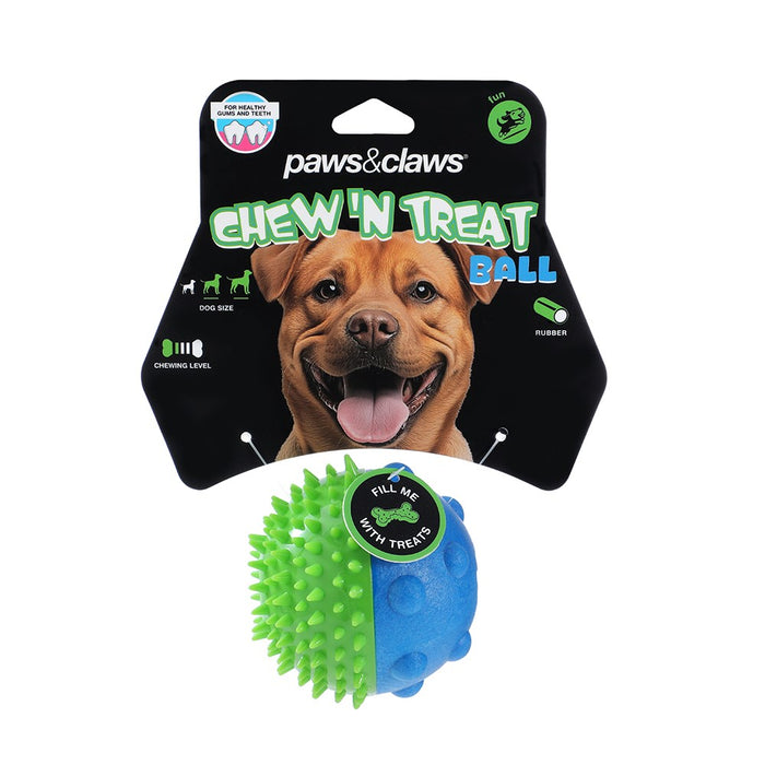 Paws & Claws CHEW N TREAT PET DENTAL TREAT BALL8.5CM