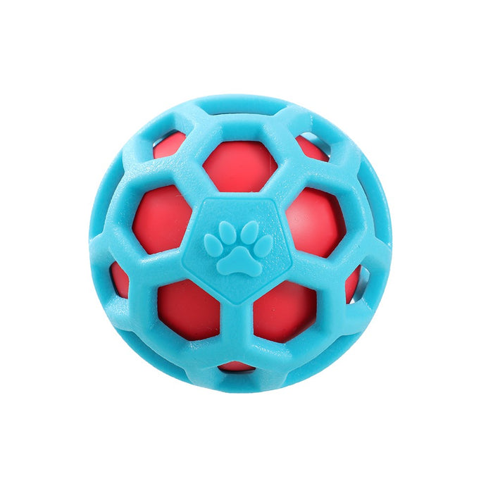 Paws & Claws BOUNCE & SQUEAK TPR CAGE BALL COLS 9CM