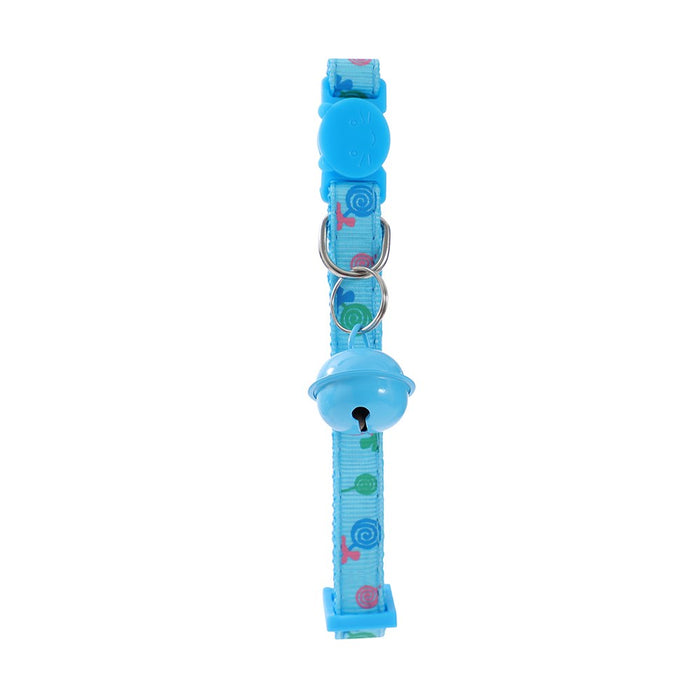 Paws & Claws POUNCE BREAKAWAY CAT COLLAR W/ LOLLIPOP PRINT AND BELL 17-32CX1CM COLS