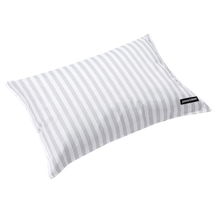 Paws & Claws OXFORD PILLOW PET BED70X50X9CM GREY STRIPE