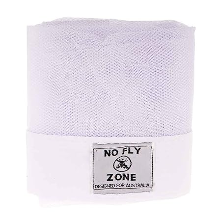 "NO FLY ZONE" TABLE-THROW FOOD COVER WHITE
