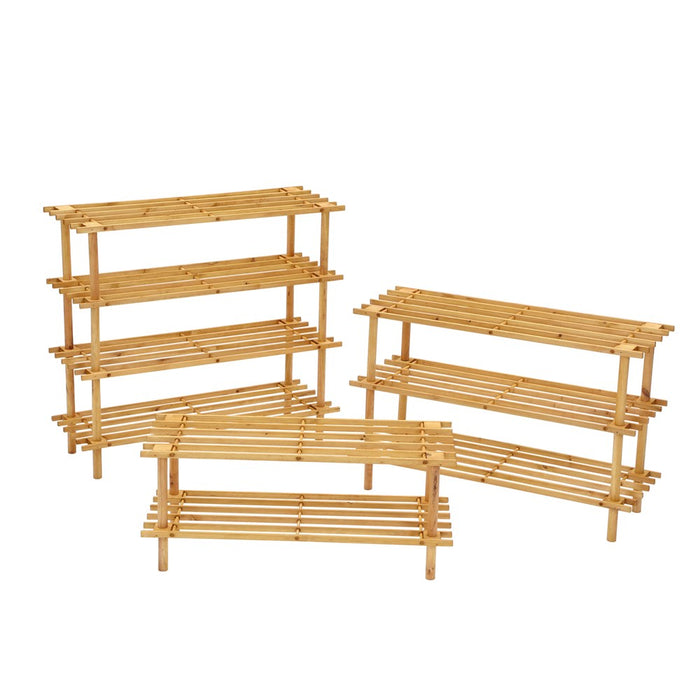 Boxsweden Shoe Rack 3 Tier 74X26X49Cm Wooden *Fsc100% Scs-Coc-009941