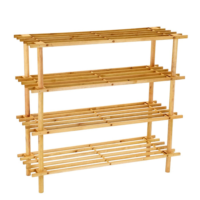 Boxsweden Shoe Rack 4 Tier 74X26X70Cm Wooden *Fsc100% Scs-Coc-009941