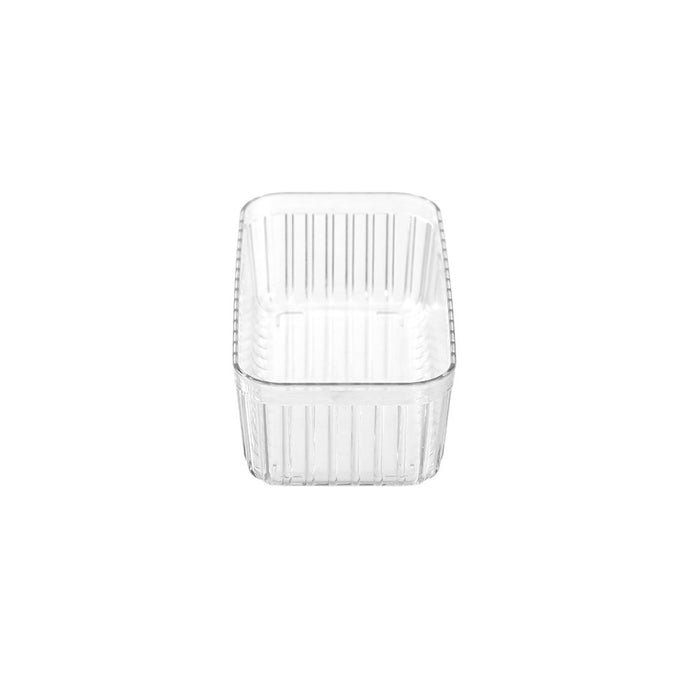 Boxsweden Crystal Ribbed Tray 21X11X6.5Cm