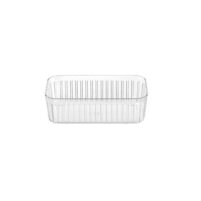 Boxsweden Crystal Ribbed Tray 21X11X6.5Cm