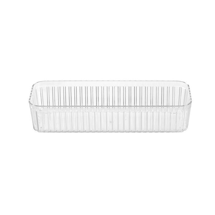 Boxsweden Crystal Ribbed Tray 31X11X6.5Cm